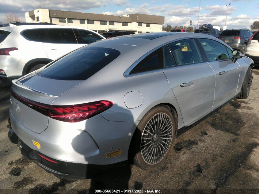 2022 MERCEDES-BENZ EQS EQS 450+ VIN: W1KCG2DBXNA022546