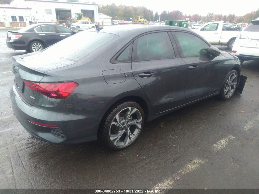 2022 AUDI A3 SEDAN PREMIUM PLUS VIN: WAUHUDGY7NA103151