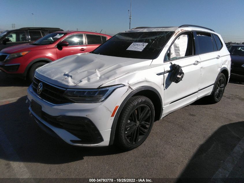 2022 VOLKSWAGEN TIGUAN SE R-LINE BLACK VIN: 3VVCB7AX7NM078700
