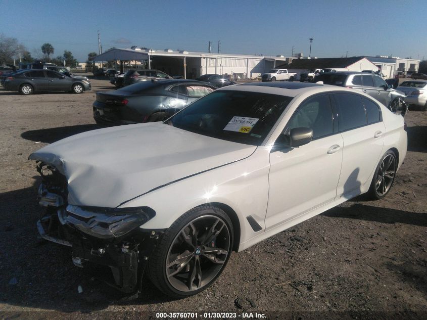 2021 BMW 5 SERIES M550I XDRIVE VIN: WBA13BK07MCF04005