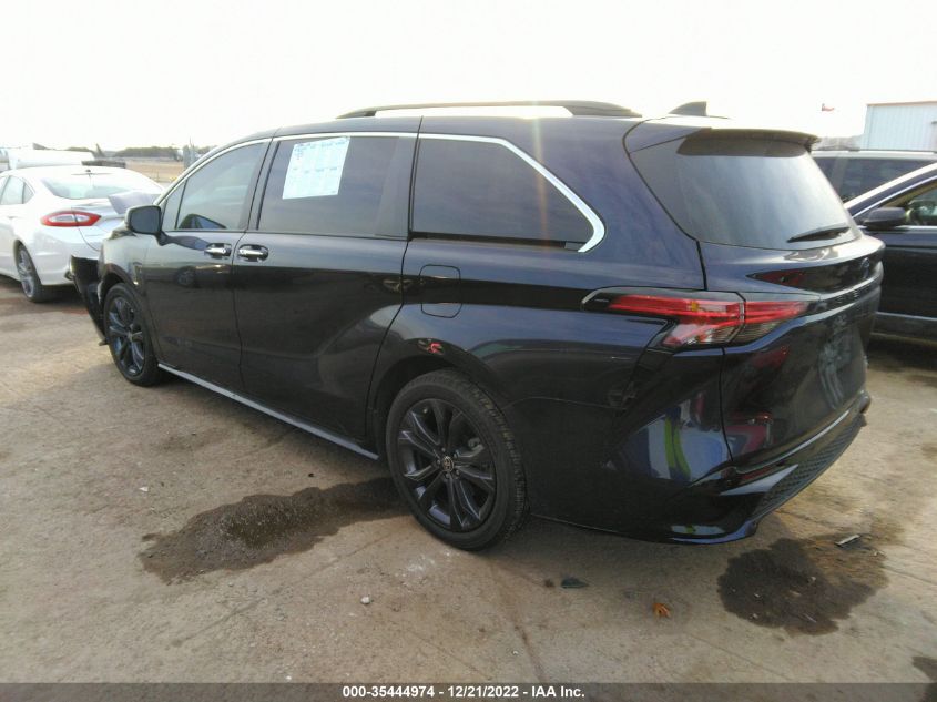 2022 TOYOTA SIENNA XSE VIN: 5TDDRKEC6NS092936
