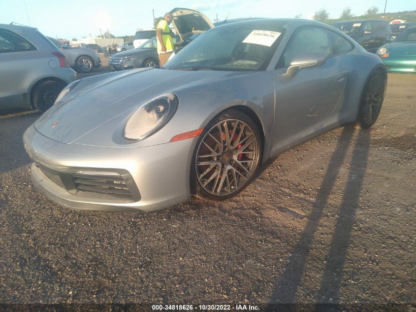 2021 PORSCHE 911 CARRERA VIN: WP0AB2A98MS221976