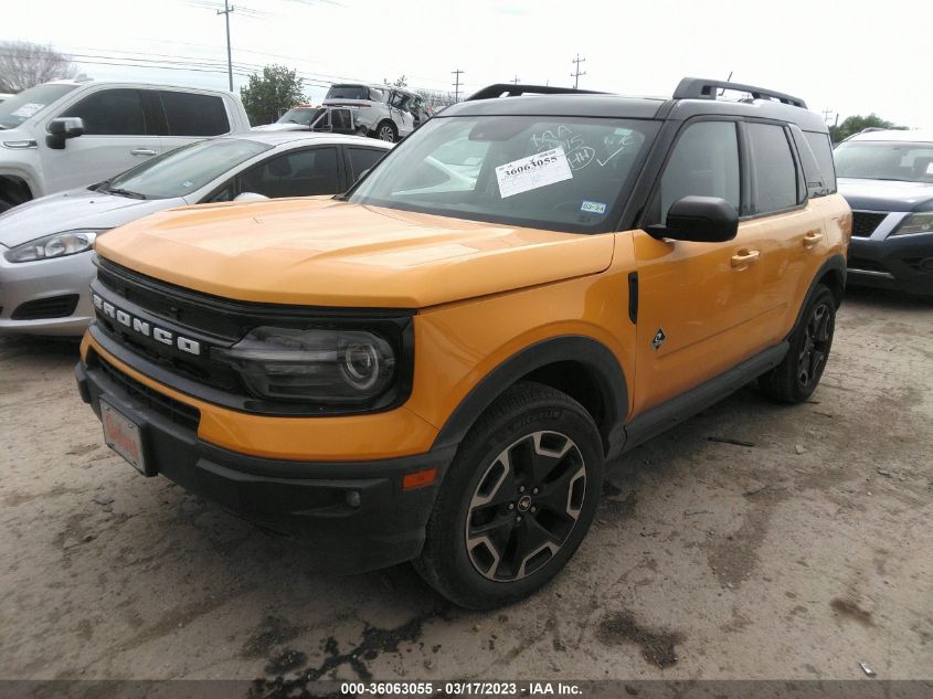 2022 FORD BRONCO SPORT OUTER BANKS VIN: 3FMCR9C66NRD45303