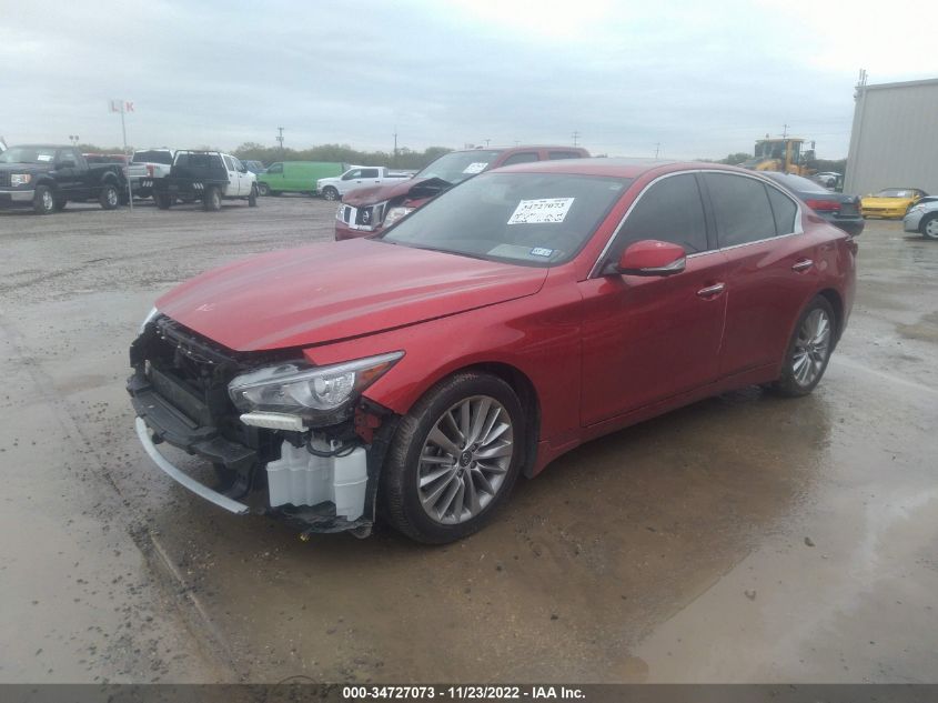2021 INFINITI Q50 3.0T LUXE VIN: JN1EV7BP7MM700285