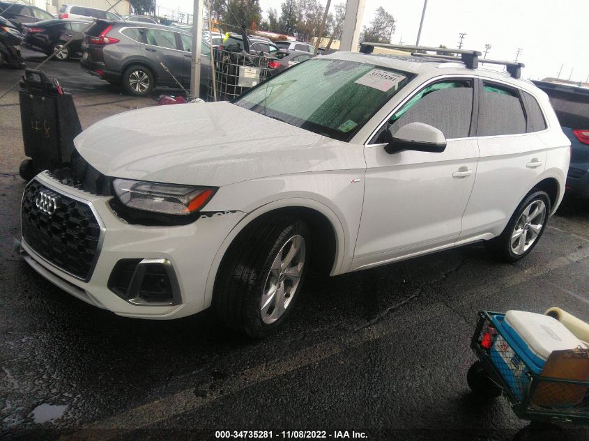 2022 AUDI Q5 S LINE PREMIUM PLUS VIN: WA1EAAFY8N2044615