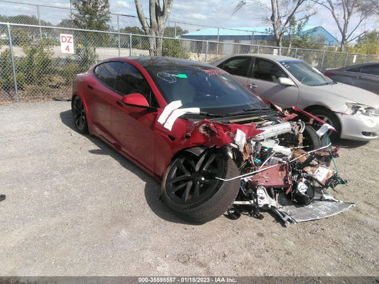 2022 TESLA MODEL S PLAID VIN: 5YJSA1E69NF469136