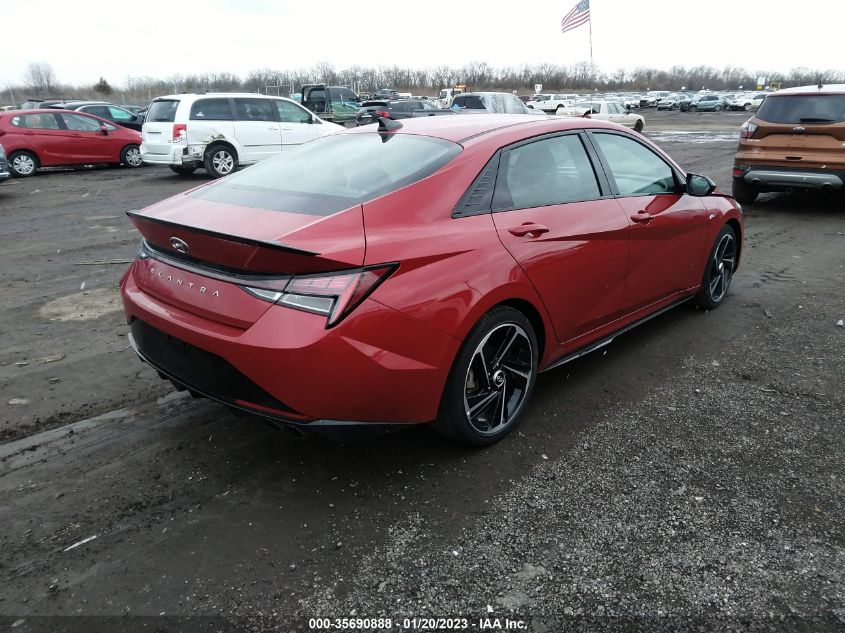 2022 HYUNDAI ELANTRA N LINE VIN: KMHLR4AF3NU242709