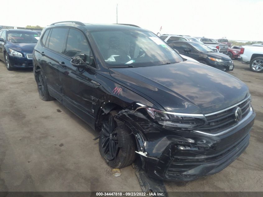 2022 VOLKSWAGEN TIGUAN SE R-LINE BLACK VIN: 3VVCB7AX7NM060889