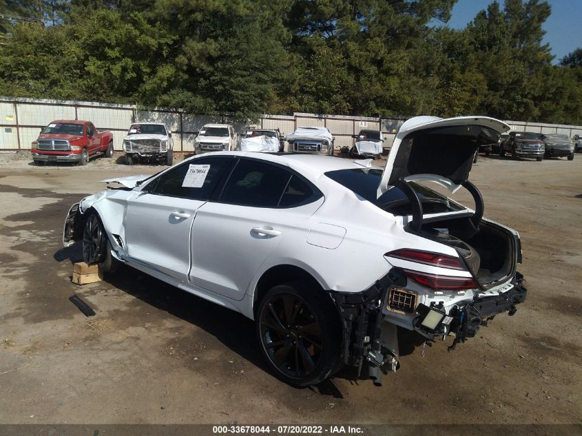2022 GENESIS G70 3.3T VIN: KMTG54TE1NU091764