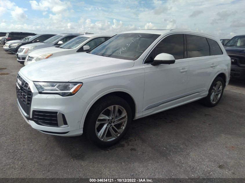 2021 AUDI Q7 PREMIUM VIN: WA1AJAF74MD025813