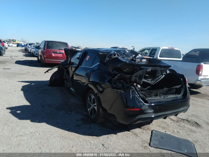 2022 NISSAN SENTRA SV VIN: 3N1AB8CV8NY292730