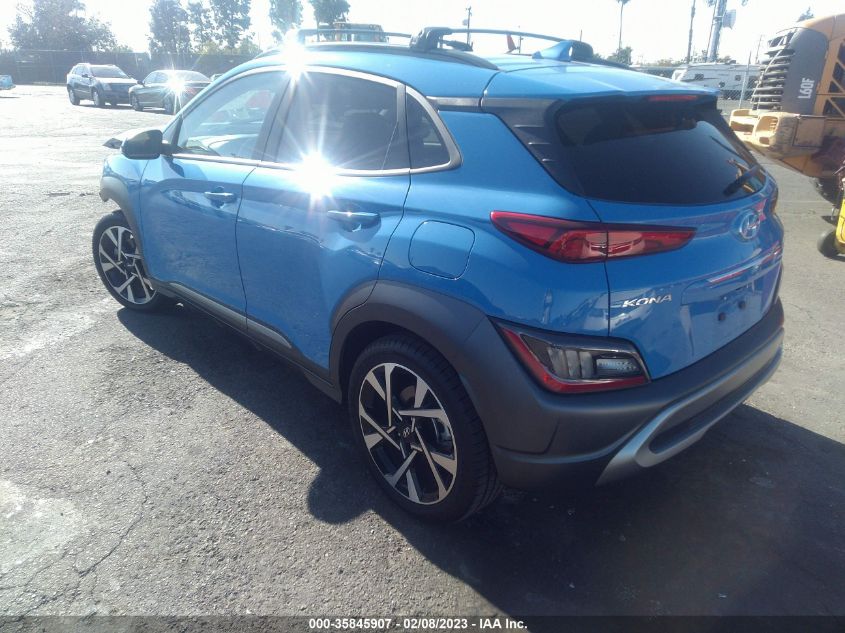 2022 HYUNDAI KONA LIMITED VIN: KM8K53A39NU927935
