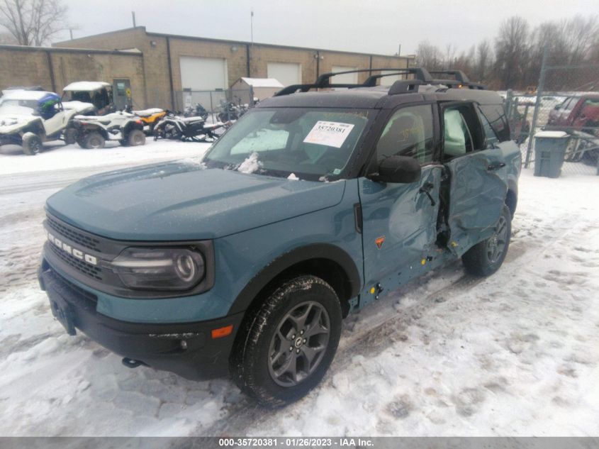 2021 FORD BRONCO SPORT BADLANDS VIN: 3FMCR9D98MRA51067