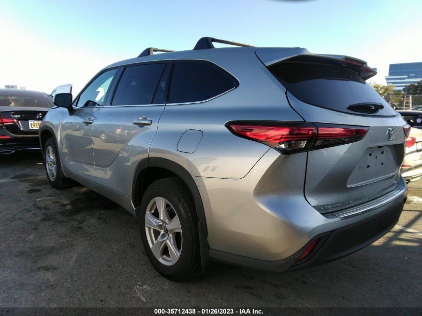 2022 TOYOTA HIGHLANDER LE VIN: 5TDZZRAH8NS100177