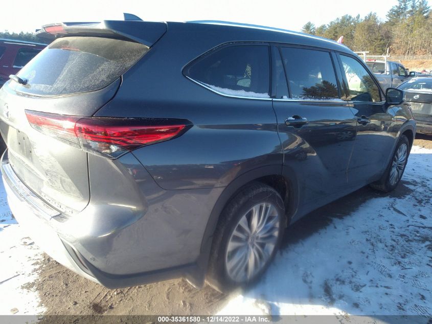 2022 TOYOTA HIGHLANDER PLATINUM VIN: 5TDFZRBH4NS190042