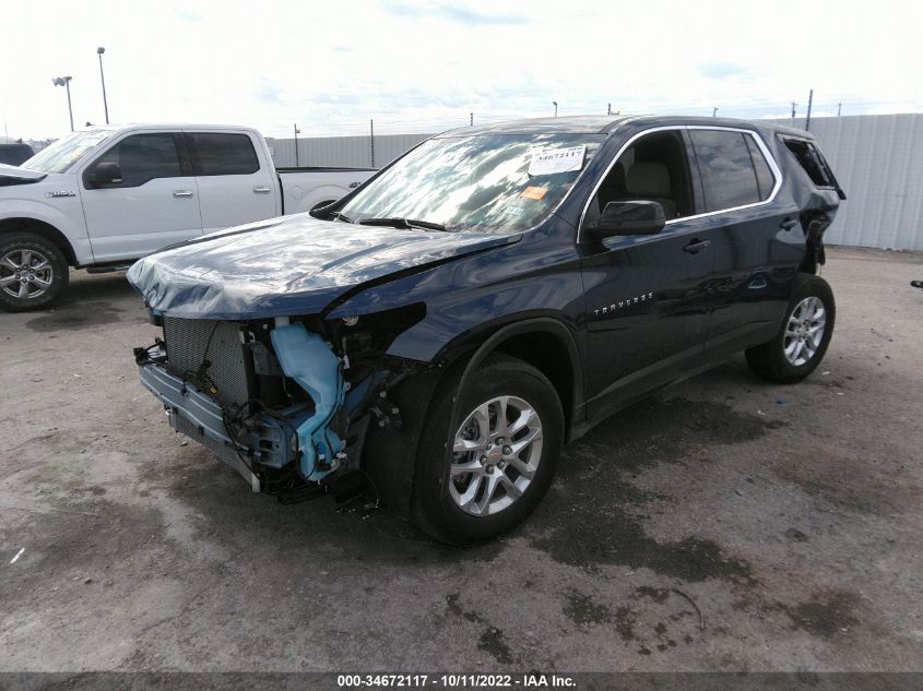 2022 CHEVROLET TRAVERSE LS VIN: 1GNERFKW0NJ146200