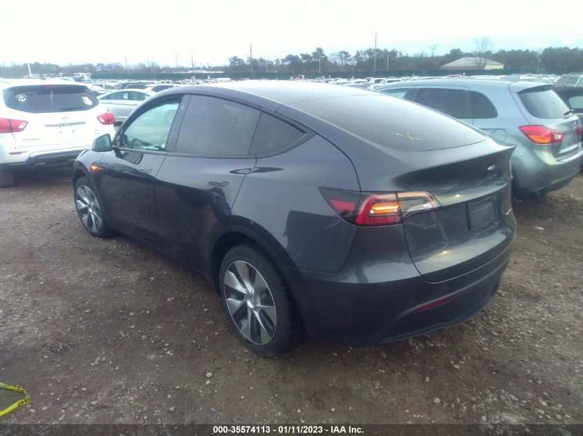 2021 TESLA MODEL Y LONG RANGE VIN: 5YJYGDEE5MF248486