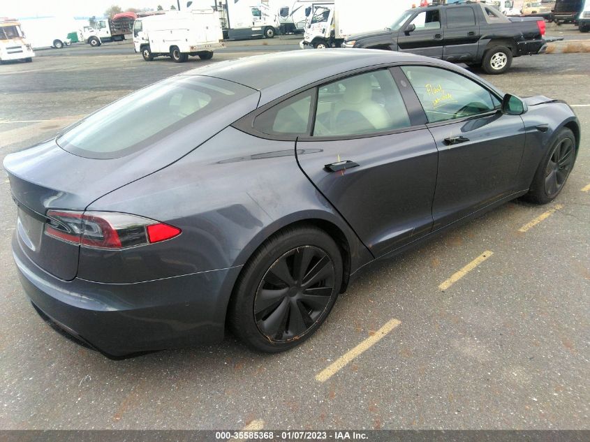 2022 TESLA MODEL S VIN: 5YJSA1E52NF465176