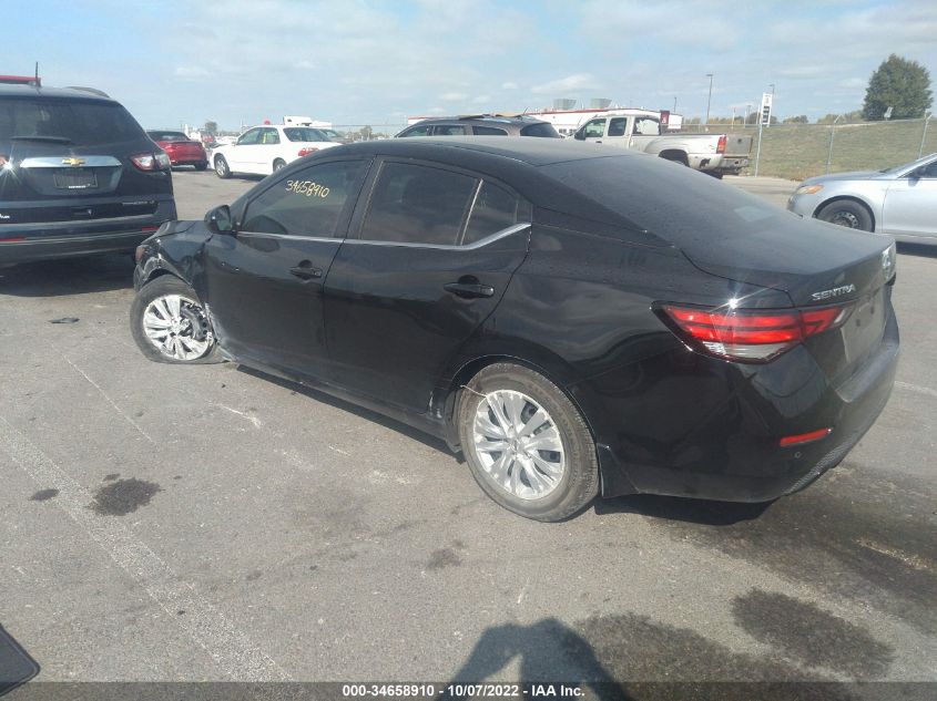 2022 NISSAN SENTRA S VIN: 3N1AB8BVXNY274859