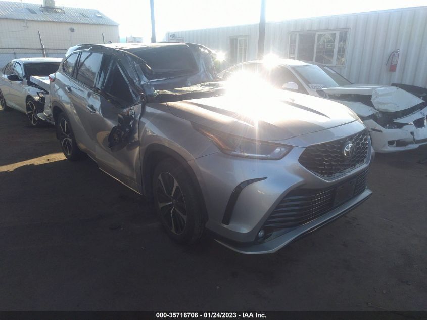 2021 TOYOTA HIGHLANDER XSE VIN: 5TDJZRAH1MS054543