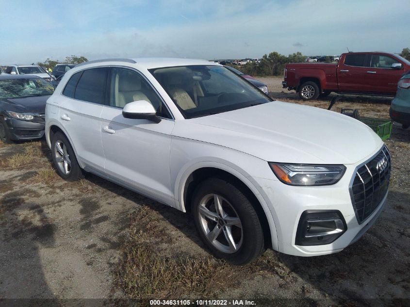 2021 AUDI Q5 PREMIUM VIN: WA1AAAFY8M2044594