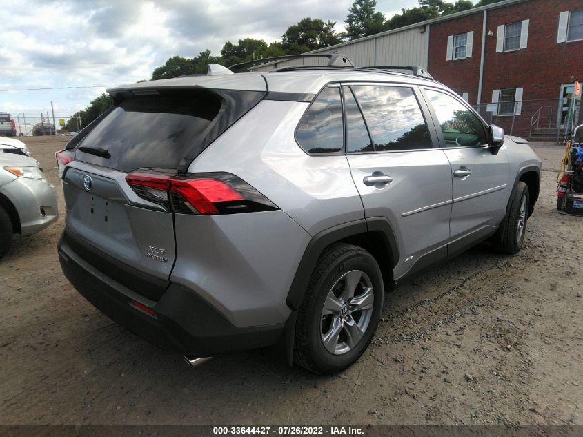 2022 TOYOTA RAV4 HYBRID XLE VIN: 2T3RWRFV1NW129011