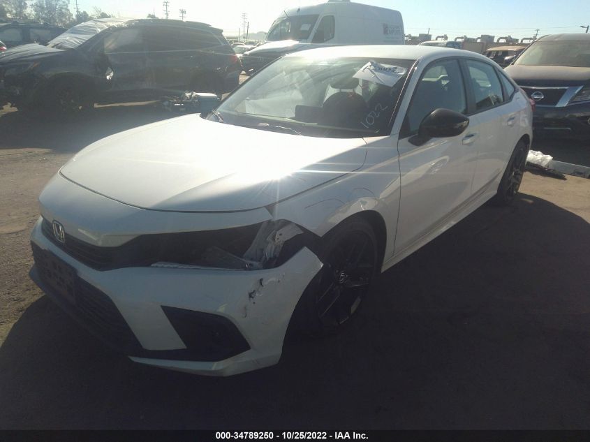 2022 HONDA CIVIC SEDAN SPORT VIN: 2HGFE2F57NH544946