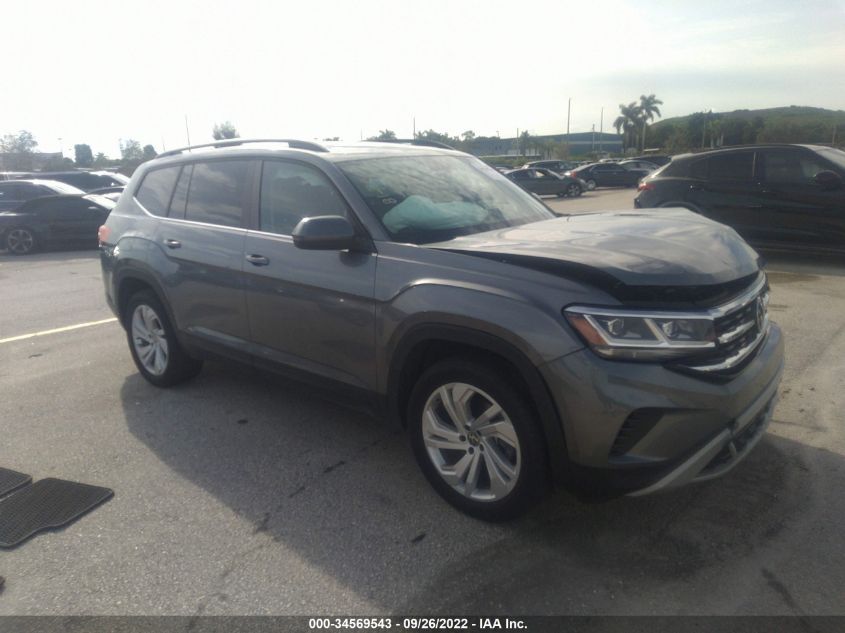 2021 VOLKSWAGEN ATLAS 3.6L V6 SE W/TECHNOLOGY VIN: 1V2JR2CA9MC567692