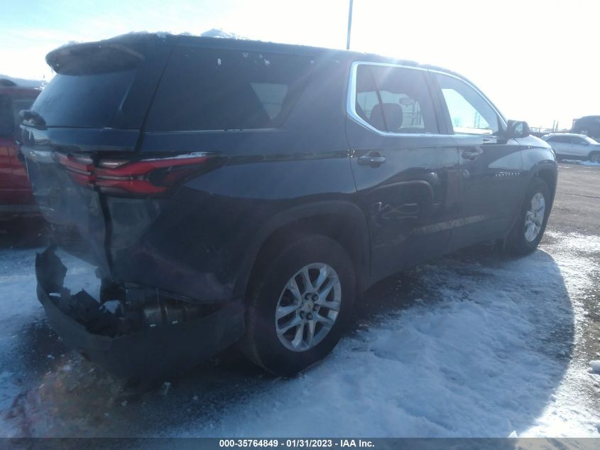 2022 CHEVROLET TRAVERSE LS VIN: 1GNERFKWXNJ106691