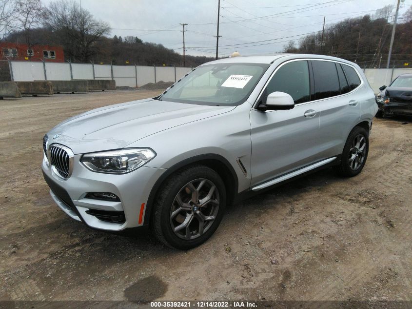 2021 BMW X3 XDRIVE30I VIN: 5UXTY5C03M9H50879