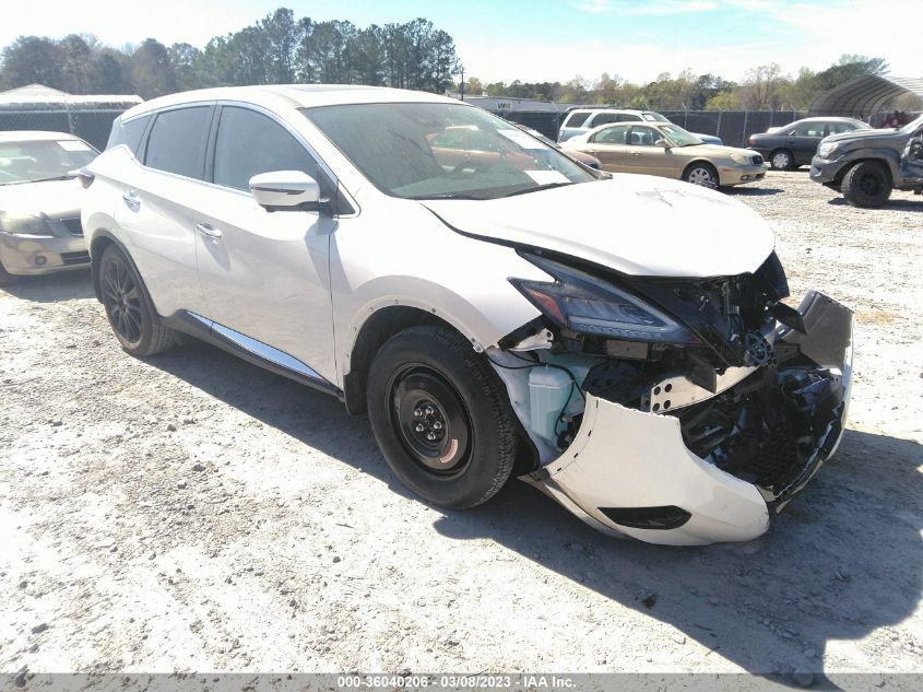 2022 NISSAN MURANO SL VIN: 5N1AZ2CJ3NC120905