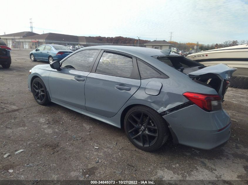 2022 HONDA CIVIC SEDAN SPORT VIN: 2HGFE2F52NH569155