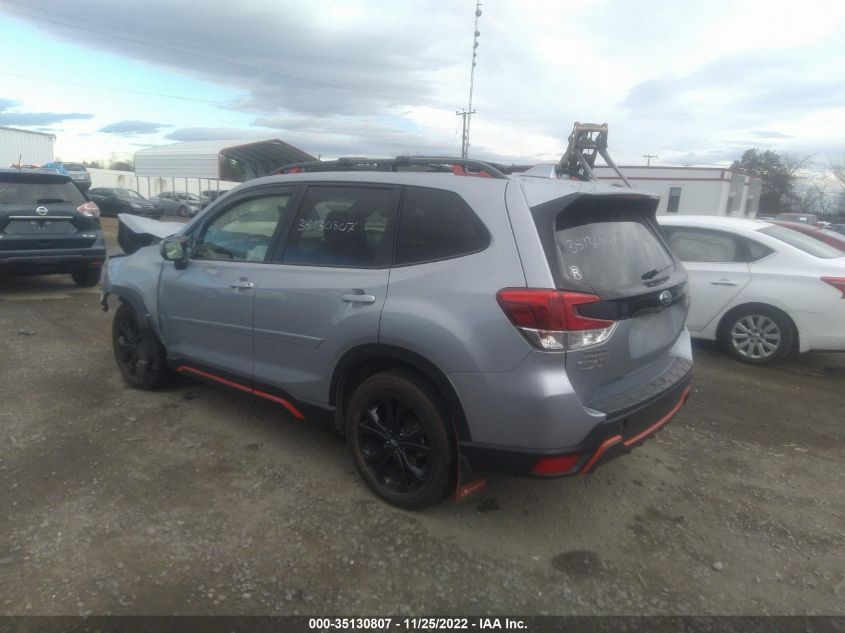 2022 SUBARU FORESTER SPORT VIN: JF2SKAJC3NH433176