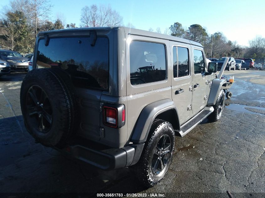 2022 JEEP WRANGLER UNLIMITED SAHARA ALTITUDE VIN: 1C4HJXEG9NW181425