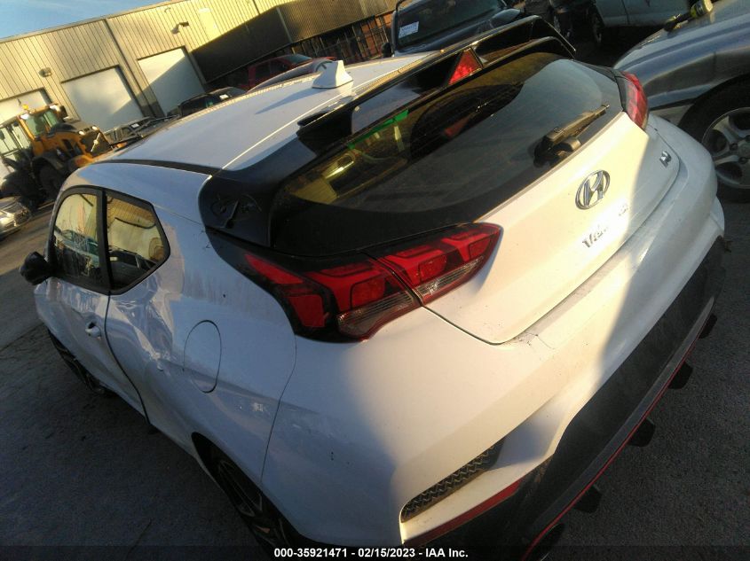 2022 HYUNDAI VELOSTER N VIN: KMHT36AH0NU013242