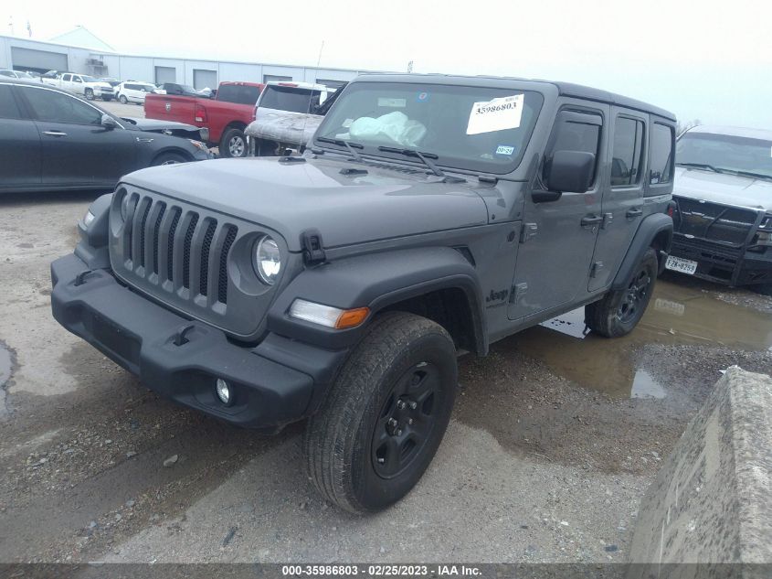 2022 JEEP WRANGLER UNLIMITED SPORT VIN: 1C4HJXDN3NW200986