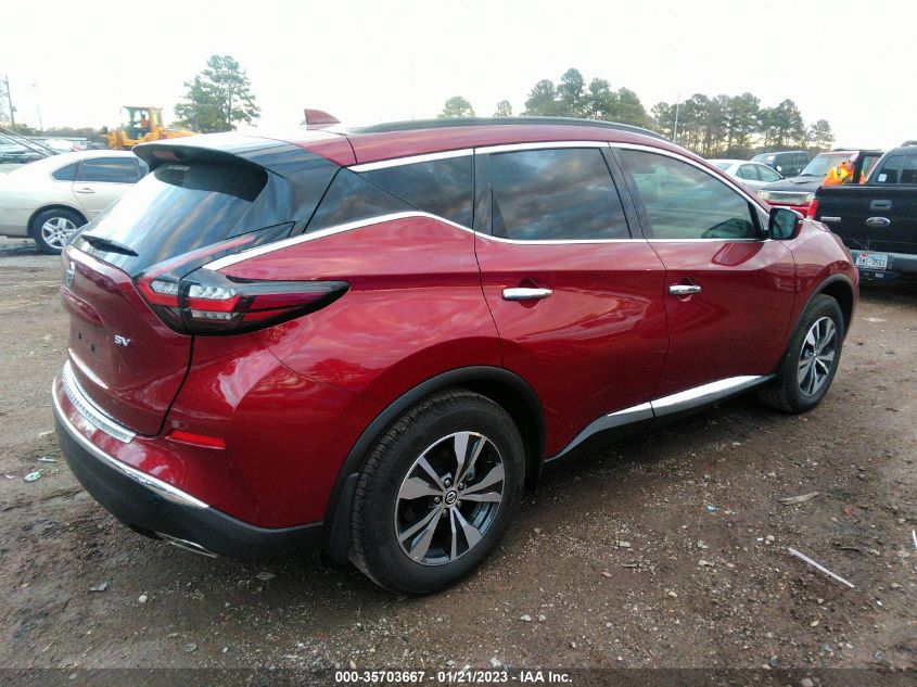 2022 NISSAN MURANO SV VIN: 5N1AZ2BJ5NC115058