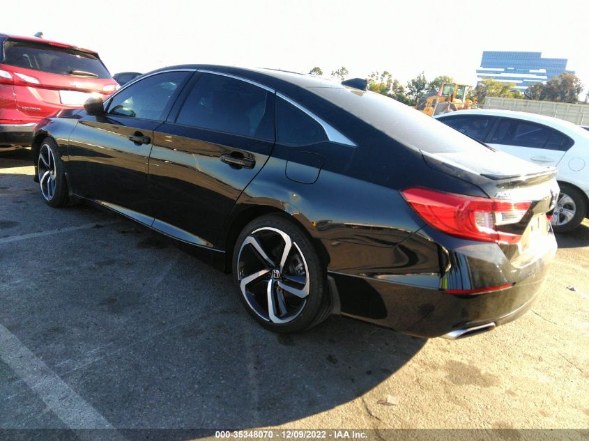 2021 HONDA ACCORD SEDAN SPORT VIN: 1HGCV1F35MA070889