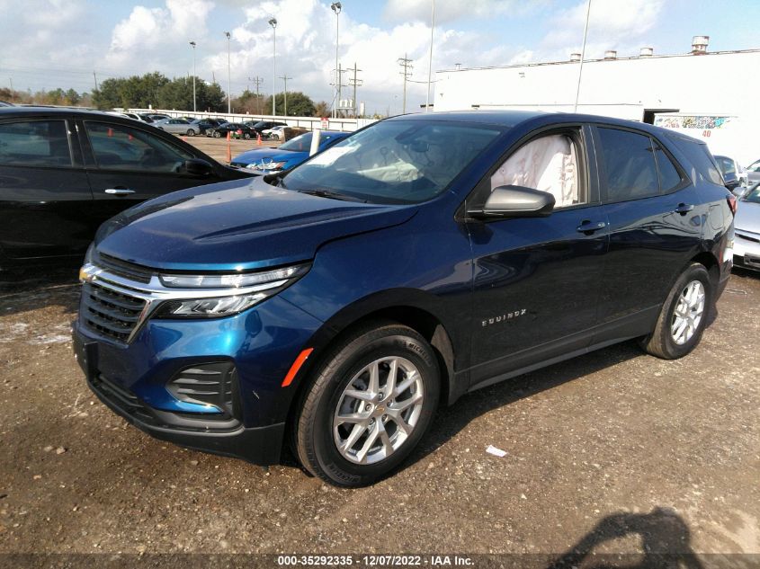 2022 CHEVROLET EQUINOX LS VIN: 3GNAXHEV8NS210159