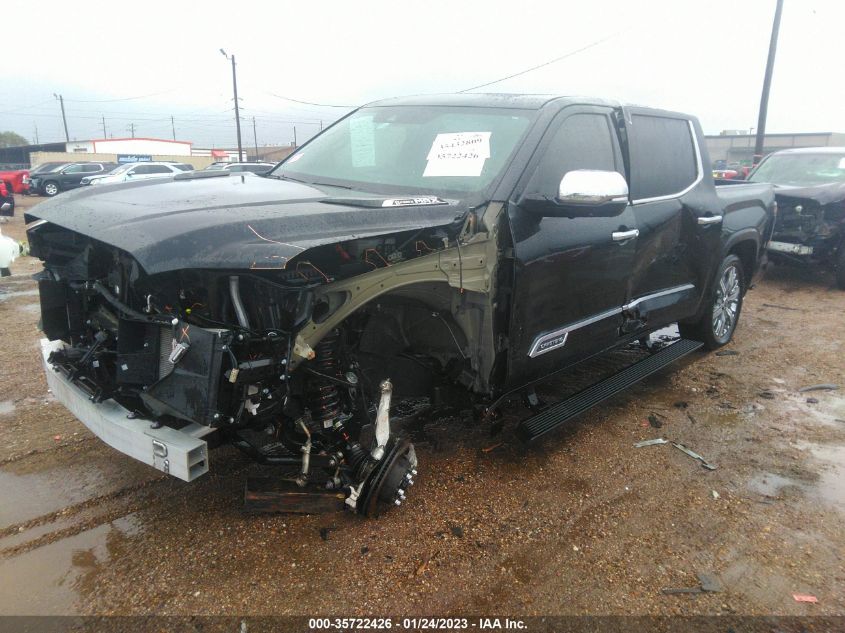 2022 TOYOTA TUNDRA 4WD CAPSTONE HYBRID VIN: 5TFVC5DB6NX002680