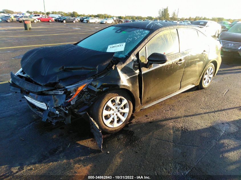 2021 TOYOTA COROLLA LE VIN: JTDEPMAE6MJ125832