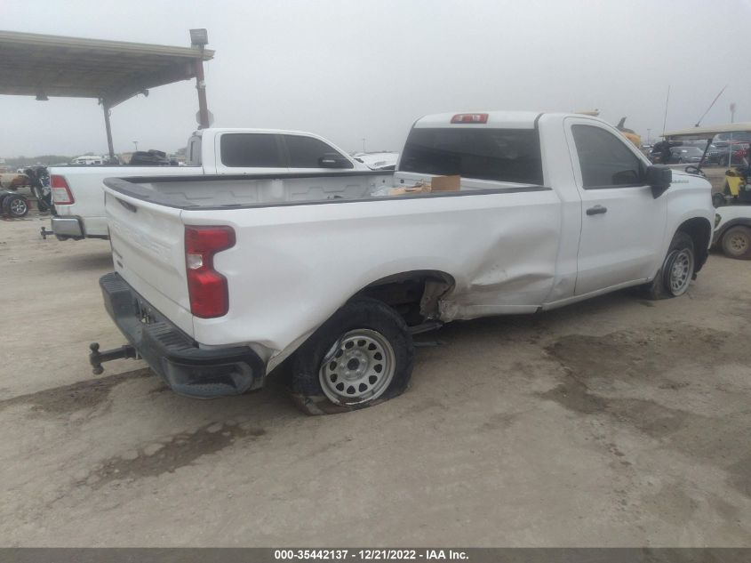 2021 CHEVROLET SILVERADO 1500 WORK TRUCK VIN: 3GCNWAEH6MG318716