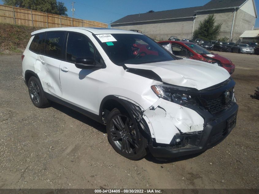 2021 HONDA PASSPORT EX-L VIN: 5FNYF8H50MB001804