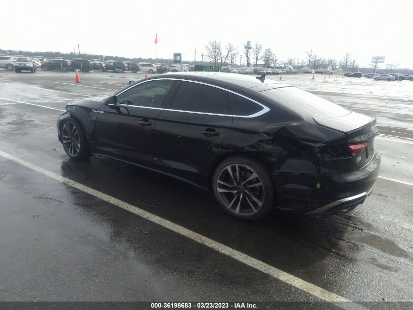 2022 AUDI S5 SPORTBACK PREMIUM VIN: WAUA4CF52NA032461