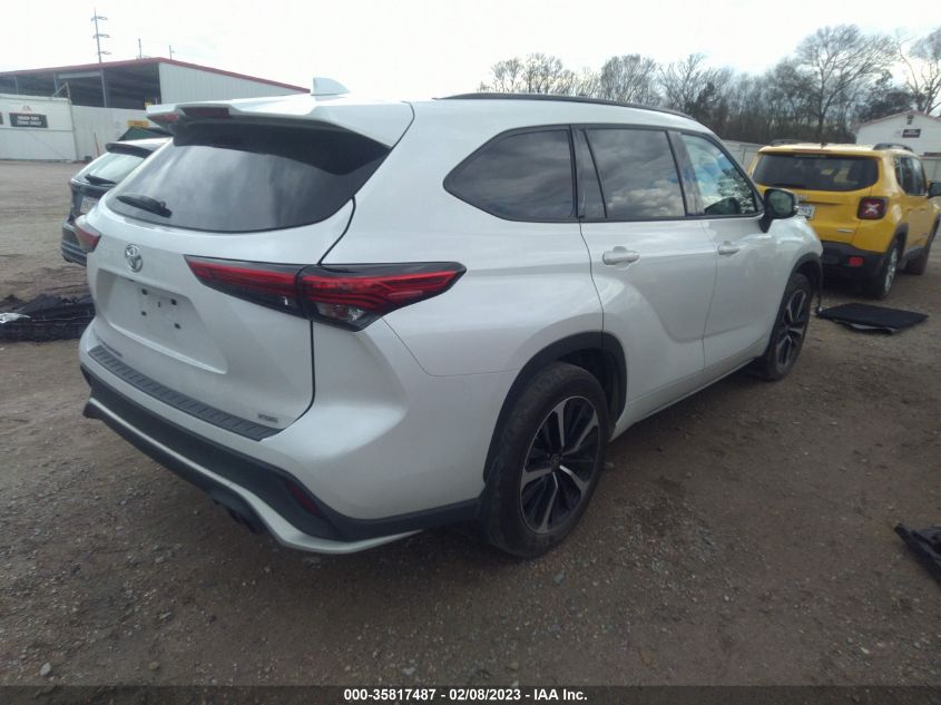 2022 TOYOTA HIGHLANDER XSE VIN: 5TDLZRAH4NS093010