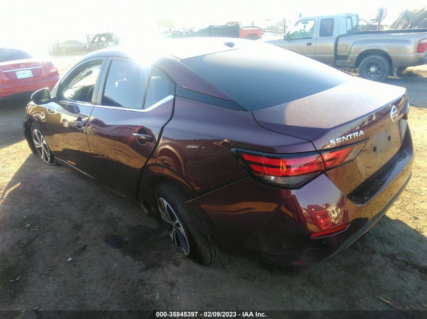 2022 NISSAN SENTRA SV VIN: 3N1AB8CV5NY234607