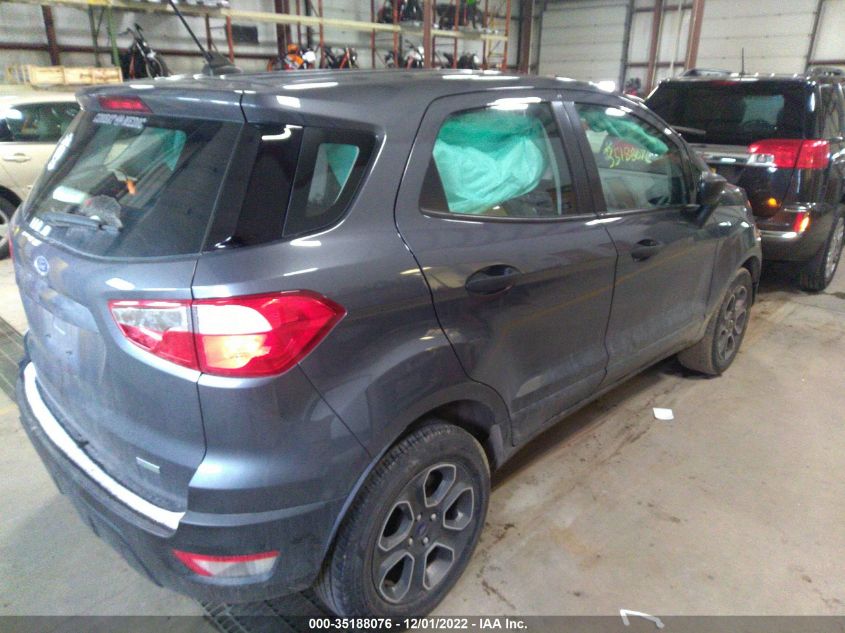 2020 FORD ECOSPORT S VIN: MAJ3S2FE3LC371622