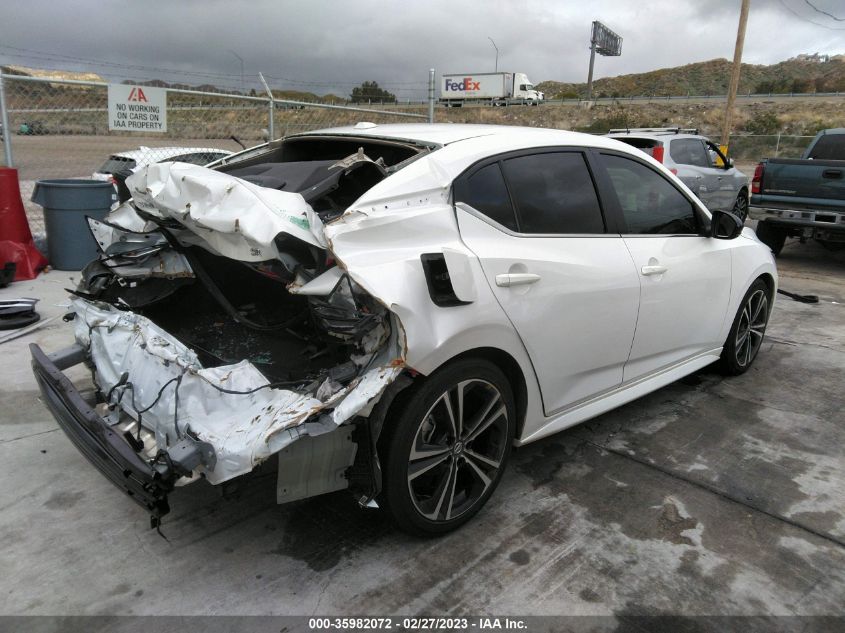 2022 NISSAN SENTRA SR VIN: 3N1AB8DV4NY205503