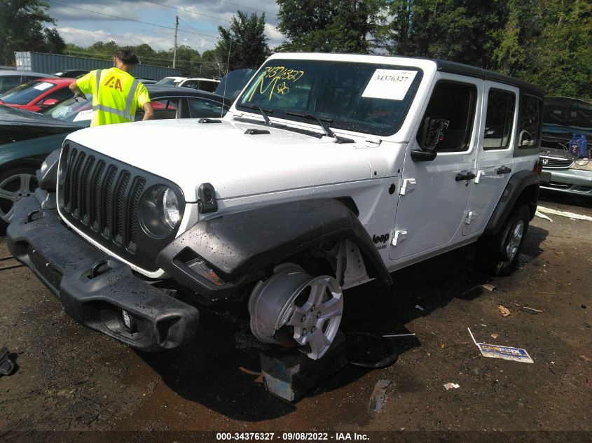 2022 JEEP WRANGLER UNLIMITED SPORT S VIN: 1C4HJXDG6NW134015