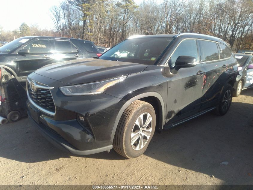 2021 TOYOTA HIGHLANDER XLE VIN: 5TDGZRBH3MS160100